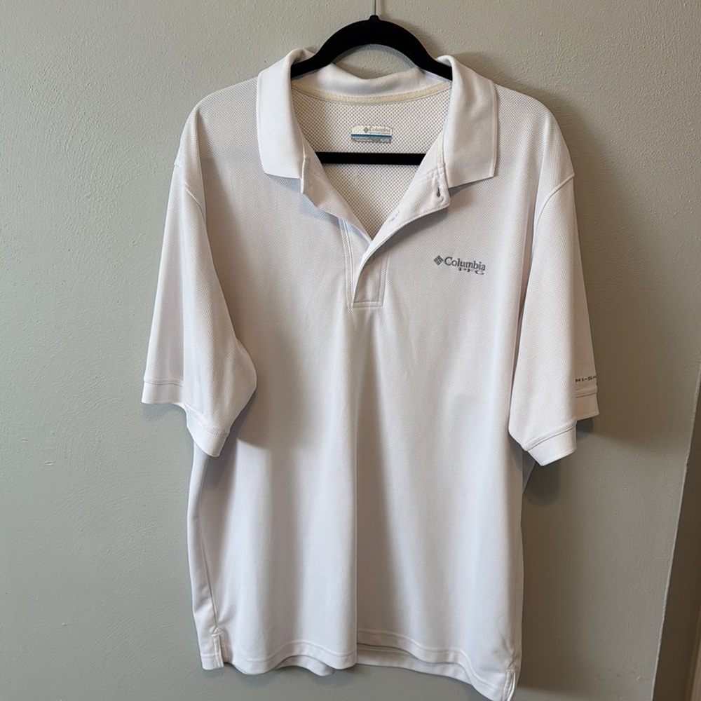 Columbia Men's White Polo Shirt